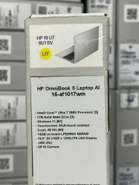 HP OmniBook 5 AI 16″ | Core Ultra 7 | 16GB RAM | 1TB SSD | Touchscreen